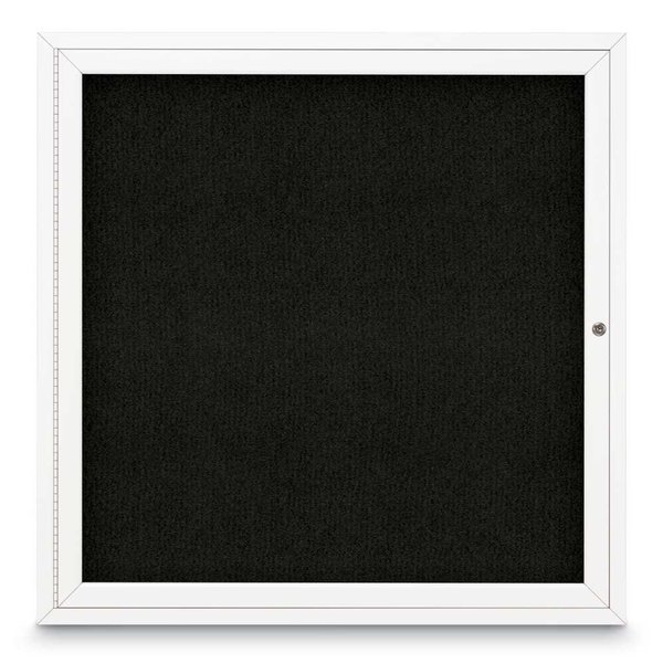Sliding Door Indoor Enclosed Corkboard, 9, UNITED VISUAL PRODUCTS, Mfr# UV9029ACS-GOLD-DRKSPR